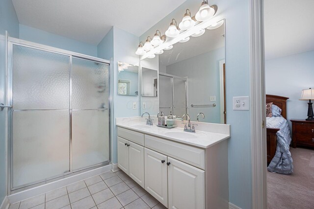 6707 Meadow Glen Dr S, Westerville, OH 43082 - full bath with a shower stall, ensuite bath, a sink, and double vanity