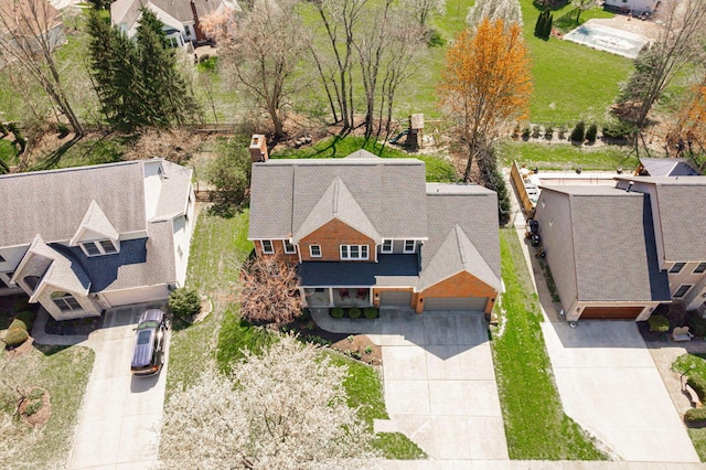 6707 Meadow Glen Dr S, Westerville, OH 43082 - birds eye view of property featuring a residential view