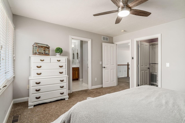 478 Riverbend Ave, Powell, OH 43065 - bedroom with visible vents, carpet flooring, and baseboards