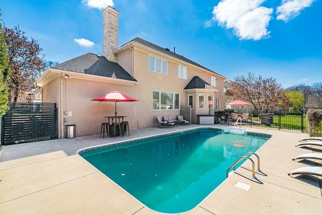 478 Riverbend Ave, Powell, OH 43065 - view of swimming pool with fence, a patio, and a fenced in pool