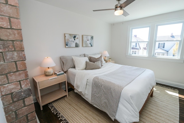 568 Cline St, Columbus, OH 43206 - bedroom with wood finished floors and baseboards