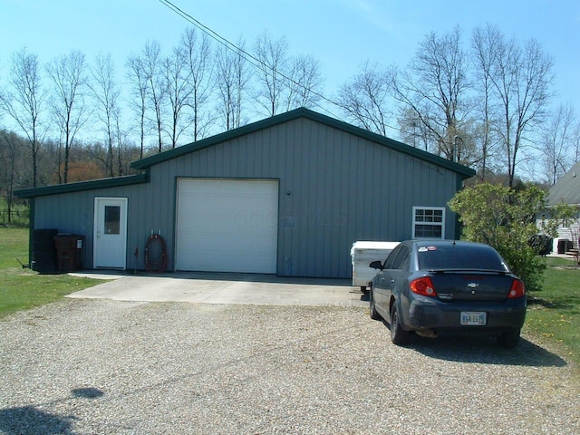 2897 Gratiot Rd SE, Heath, OH 43056 - detached garage featuring gravel driveway