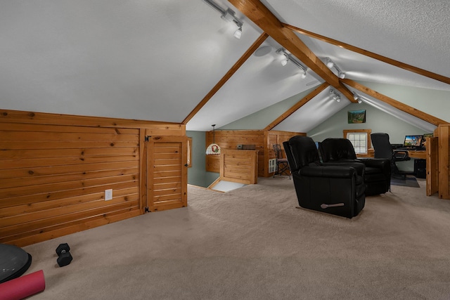 117 Fairfield Ave, Newark, OH 43055 - bonus room featuring carpet and vaulted ceiling with beams