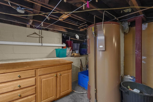 117 Fairfield Ave, Newark, OH 43055 - unfinished below grade area featuring gas water heater