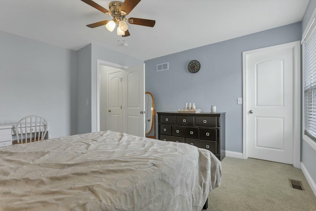 114 Hummock Dr, Etna, OH 43062 - carpeted bedroom with visible vents, baseboards, and multiple windows