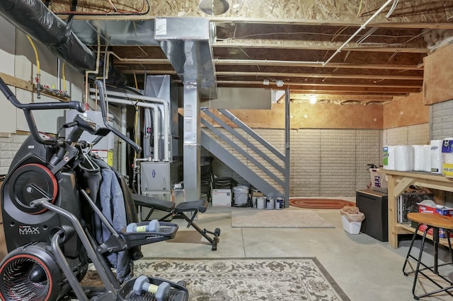 114 Hummock Dr, Etna, OH 43062 - view of unfinished basement