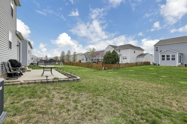 114 Hummock Dr, Etna, OH 43062 - view of yard with a residential view, a patio area, and fence
