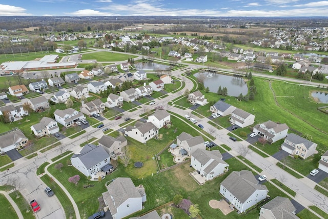 114 Hummock Dr, Etna, OH 43062 - birds eye view of property with a water view and a residential view