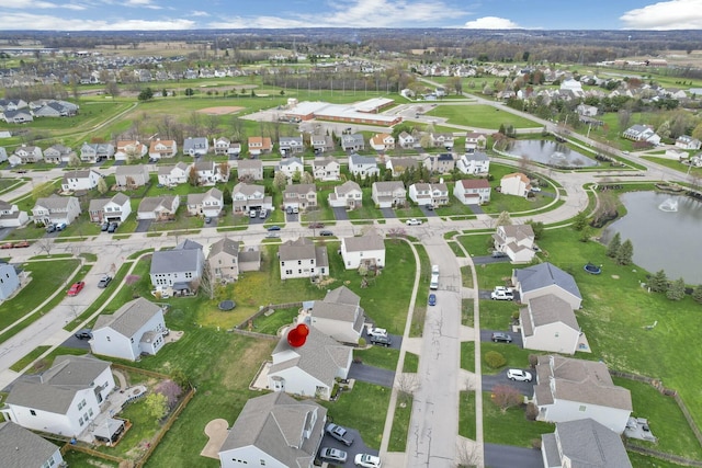 114 Hummock Dr, Etna, OH 43062 - aerial view featuring a water view and a residential view