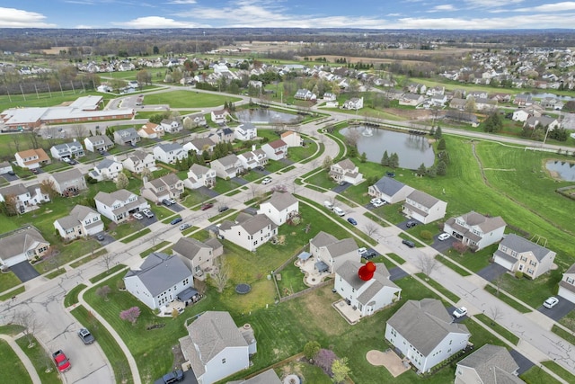 114 Hummock Dr, Etna, OH 43062 - bird's eye view with a residential view and a water view