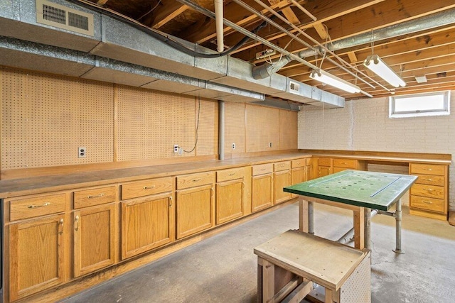 view of basement
