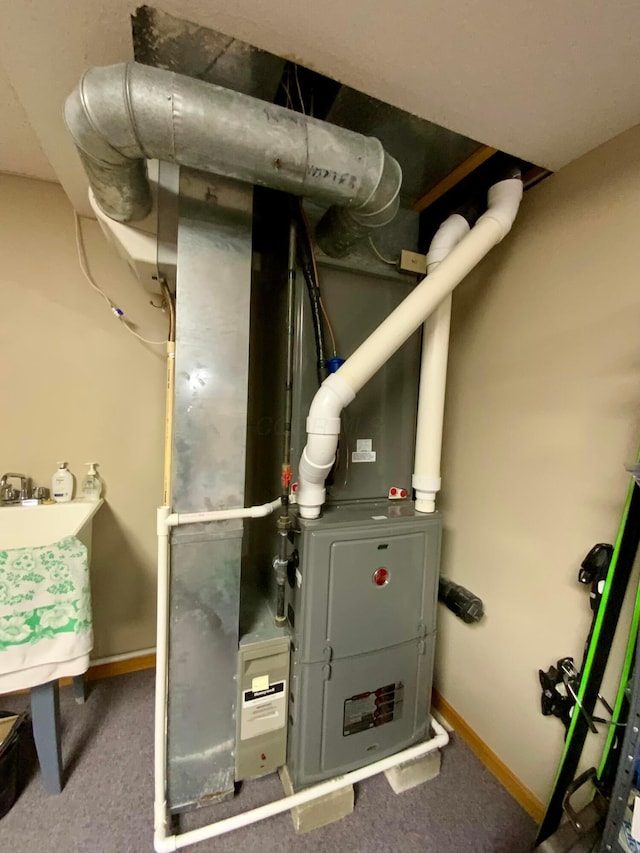 view of utility room