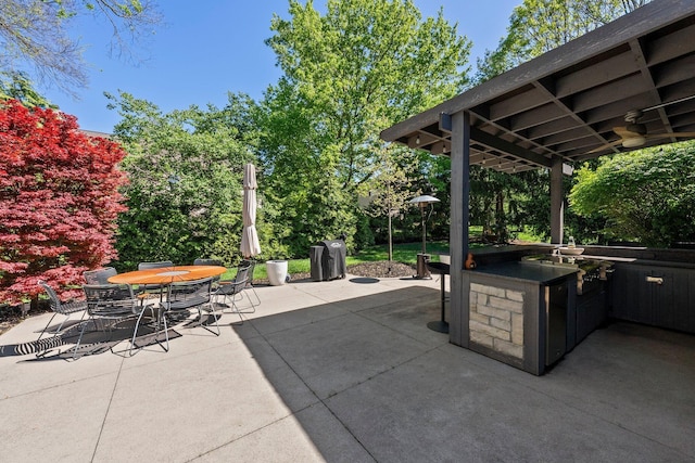 3906 Tarrington Ln, Columbus, OH 43220 - view of patio / terrace with area for grilling and outdoor dining space