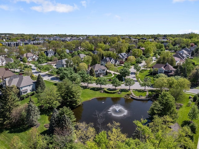 3906 Tarrington Ln, Columbus, OH 43220 - bird's eye view featuring a water view and a residential view