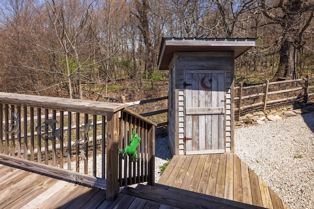 9704 Loudon St, Johnstown, OH 43031 - wooden deck featuring fence