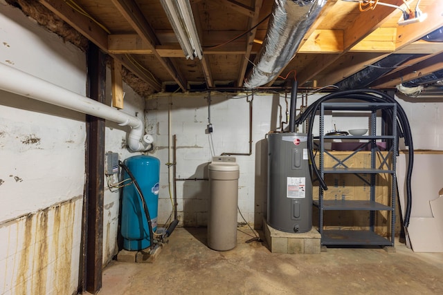 9704 Loudon St, Johnstown, OH 43031 - utility room featuring electric water heater