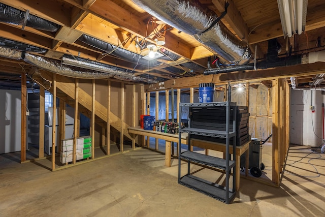 9704 Loudon St, Johnstown, OH 43031 - view of unfinished below grade area