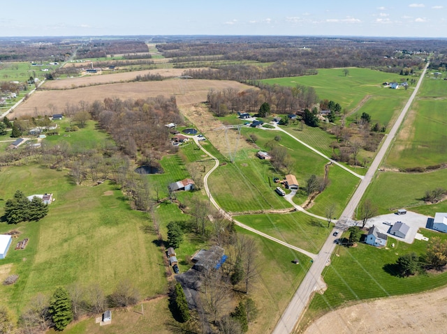 9704 Loudon St, Johnstown, OH 43031 - birds eye view of property with a rural view