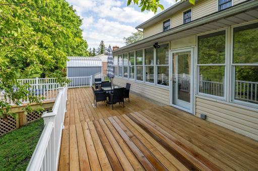 1005 Glenn Ave, Washington Court House, OH 43160 - wooden deck with outdoor dining area