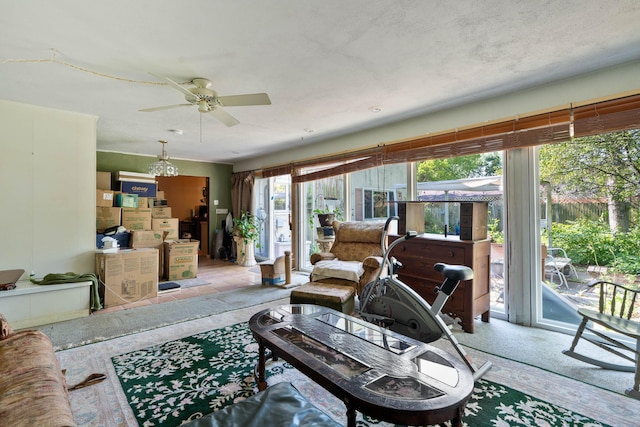 1479 Devonhurst Dr, Columbus, OH 43232 - living area featuring ceiling fan