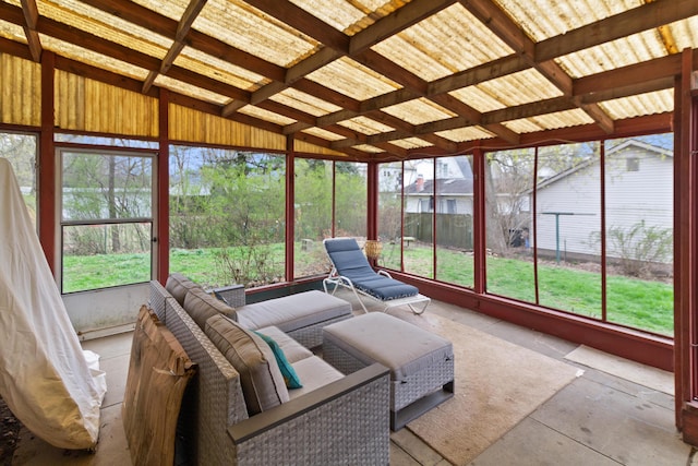 view of sunroom / solarium