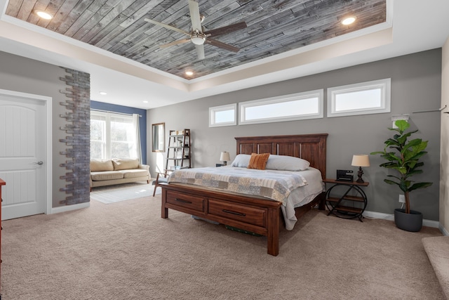 816 Kelburn Ln, Pickerington, OH 43147 - bedroom with baseboards, ornamental molding, multiple windows, and a raised ceiling