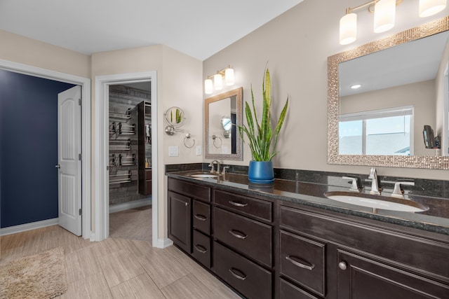 816 Kelburn Ln, Pickerington, OH 43147 - full bath with baseboards, a sink, and double vanity