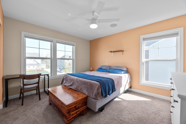 816 Kelburn Ln, Pickerington, OH 43147 - bedroom featuring baseboards, carpet, and multiple windows
