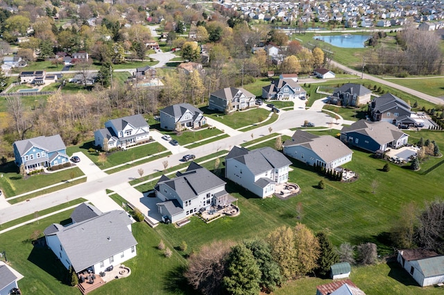 816 Kelburn Ln, Pickerington, OH 43147 - drone / aerial view with a residential view and a water view