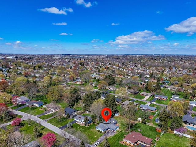 3318 Darbyshire Dr, Hilliard, OH 43026 - drone / aerial view featuring a residential view
