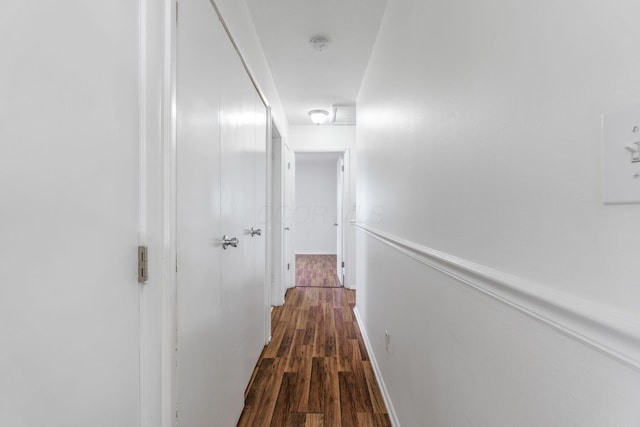 3318 Darbyshire Dr, Hilliard, OH 43026 - hall with baseboards and dark wood-style floors