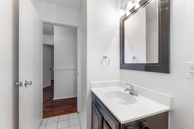 3318 Darbyshire Dr, Hilliard, OH 43026 - bathroom featuring vanity and tile patterned flooring