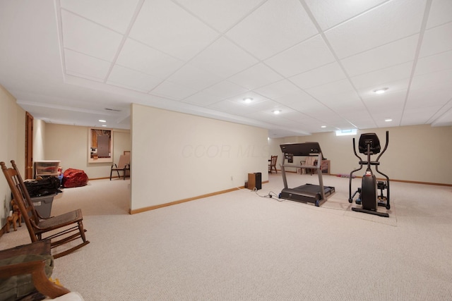 2882 Kool Air Way, Columbus, OH 43231 - workout area featuring carpet flooring and baseboards