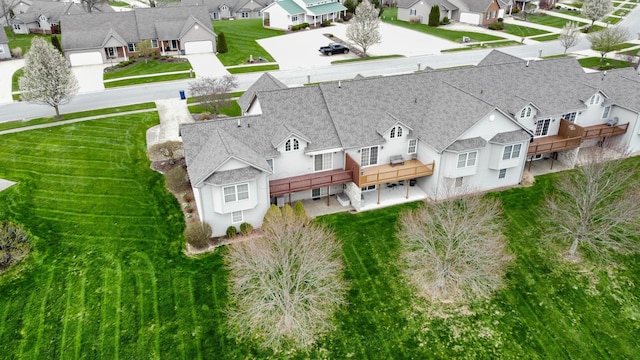 bird's eye view featuring a residential view