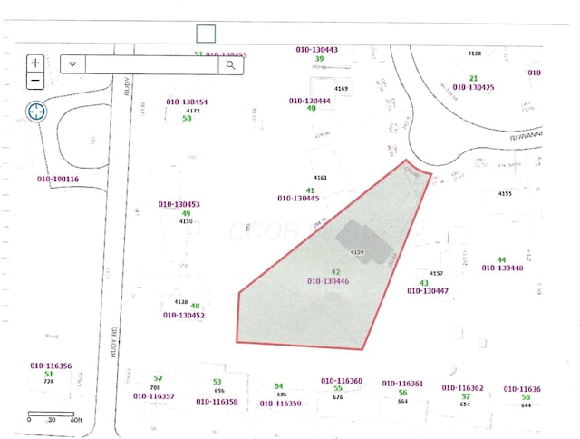 4159 Rowanne Rd, Columbus, OH 43214 - parcel map