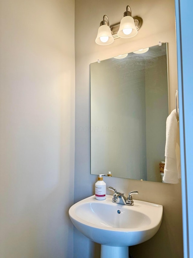 bathroom with a sink