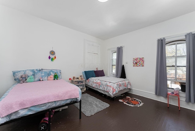 bedroom featuring hardwood / wood-style floors