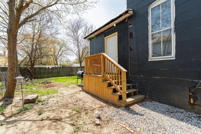 exterior space with fence