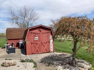 view of shed