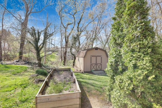270 Mckinley Ave, New Lexington, OH 43764 - view of yard featuring a vegetable garden, an outbuilding, and a shed