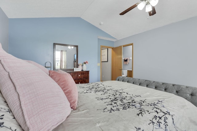 2131 Ripple Rd, Hilliard, OH 43026 - bedroom with a ceiling fan and vaulted ceiling