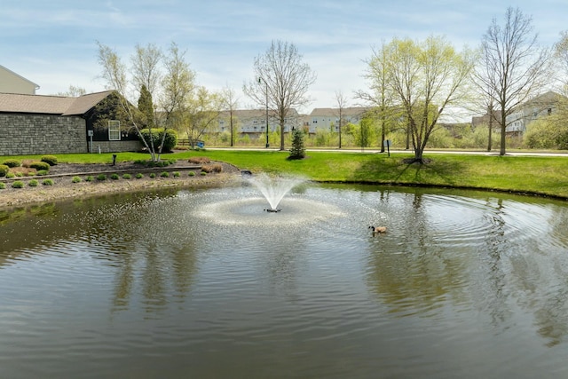 view of water feature