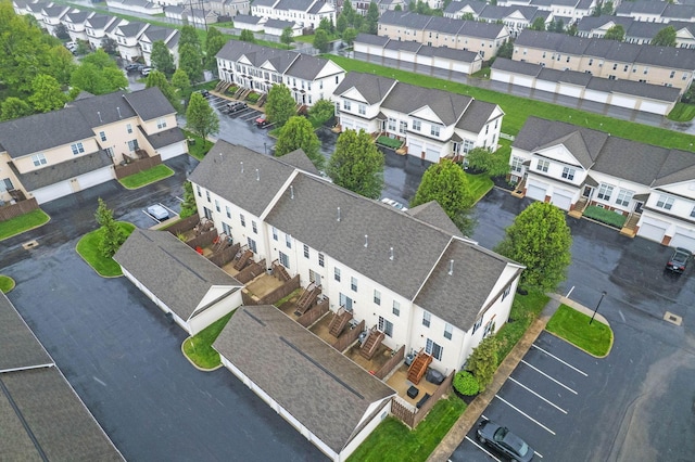 aerial perspective of suburban area