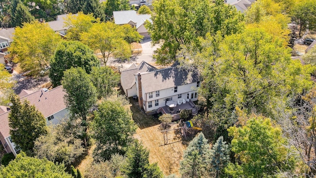 birds eye view of property featuring a residential view