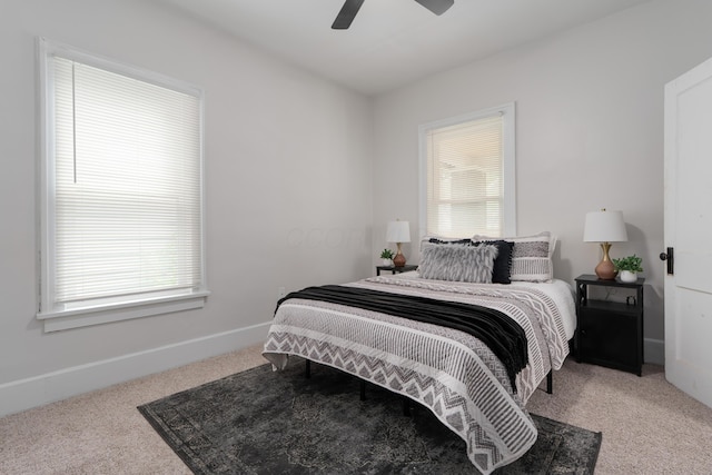 238 E Barthman Ave, Columbus, OH 43207 - carpeted bedroom featuring baseboards and ceiling fan