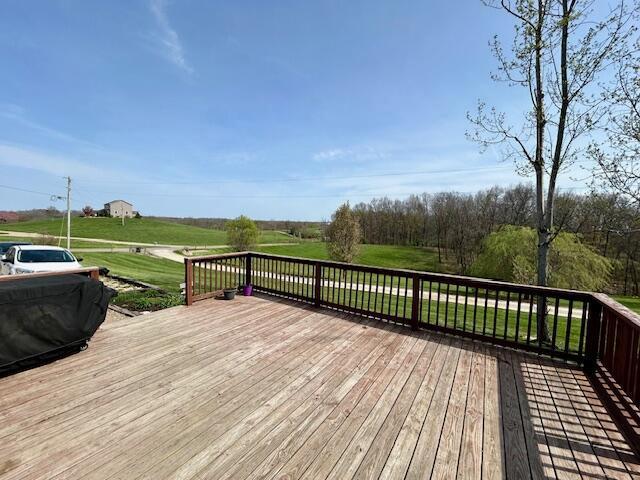 9330 Pidcock Rd, Zanesville, OH 43701 - deck featuring a lawn