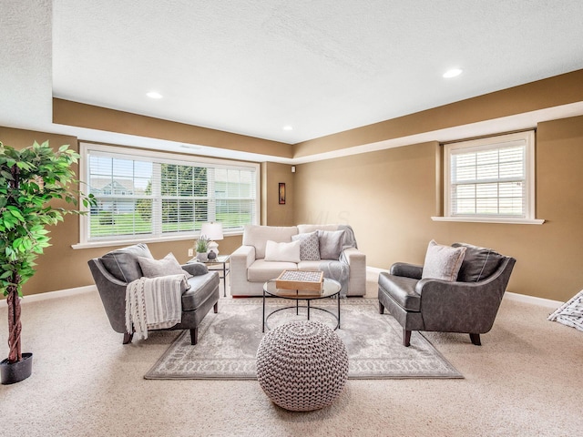 7766 Dickens Ct, Delaware, OH 43015 - living area with recessed lighting, baseboards, and carpet