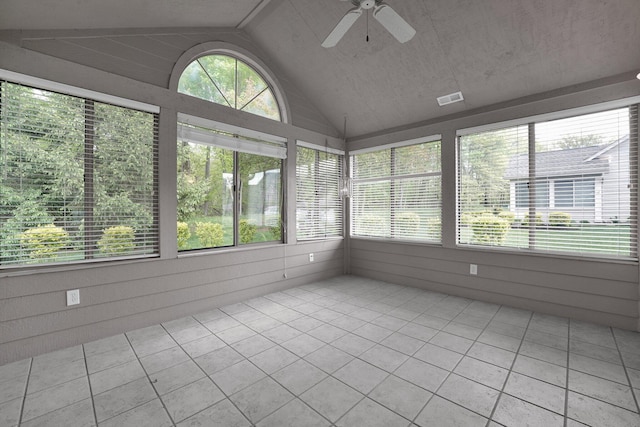 5585 Meadowood Ln, Westerville, OH 43082 - unfurnished sunroom featuring tile patterned flooring, plenty of natural light, and visible vents