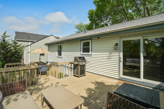 5133 Hidden View Dr, Hilliard, OH 43026 - deck with area for grilling and outdoor dining area