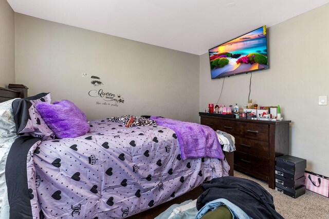 bedroom featuring carpet floors